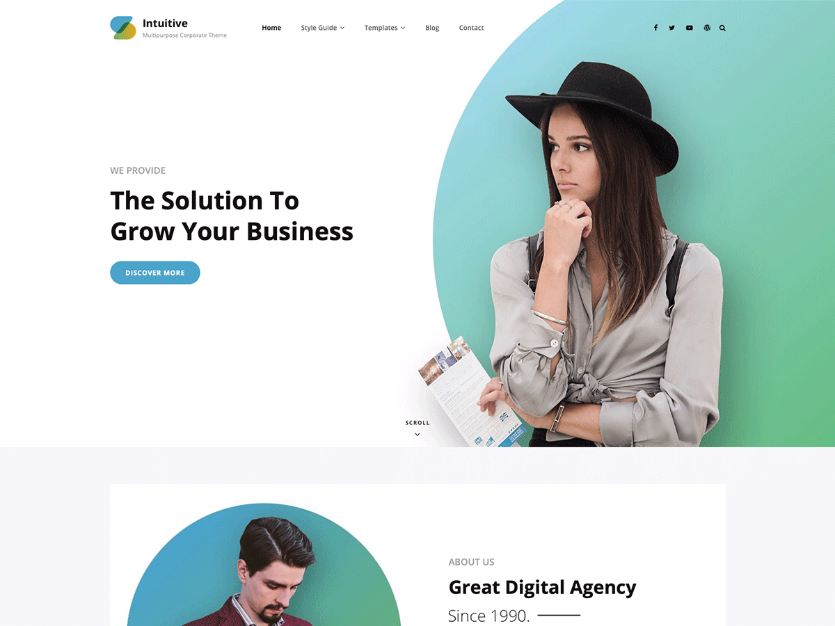 Intuitive WordPress Theme